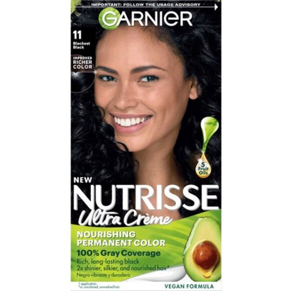 SOLD! Garnier Nutrisse Blackest Black Peppercorn - Picture 1 of 4